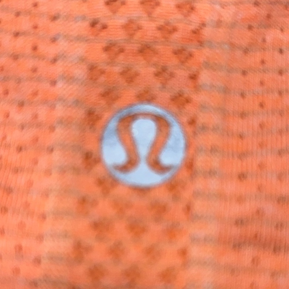 Lululemon Athletica Orange Fitted Sleeveless Tank Top - EUC - Picture 2 of 5